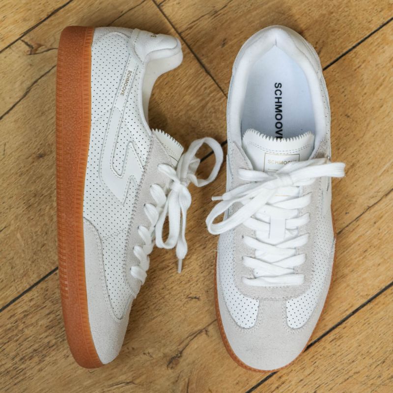 SHEFFIELD STRAPS W - PUNCH/NAP/SUEDE - WHITE/OFF WHITE